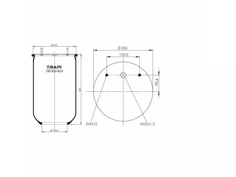 AIR SPRING WITHOUT PISTON