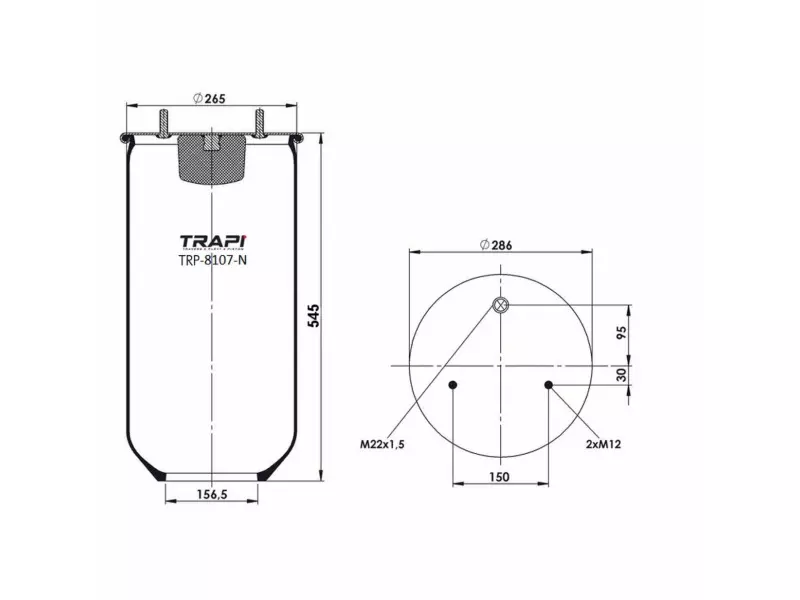 AIR SPRING WITHOUT PISTON