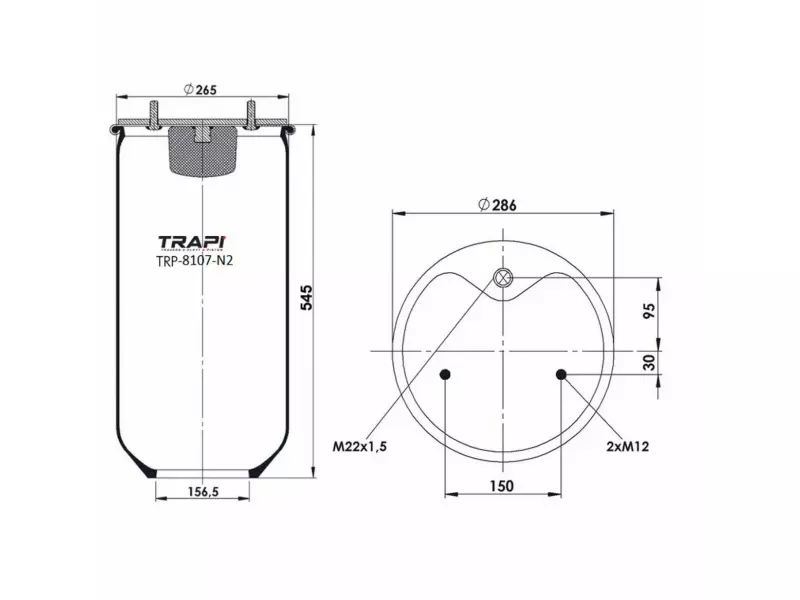 AIR SPRING WITHOUT PISTON
