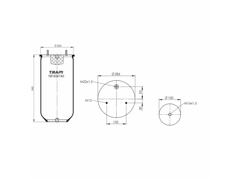 AIR SPRING WITHOUT PISTON