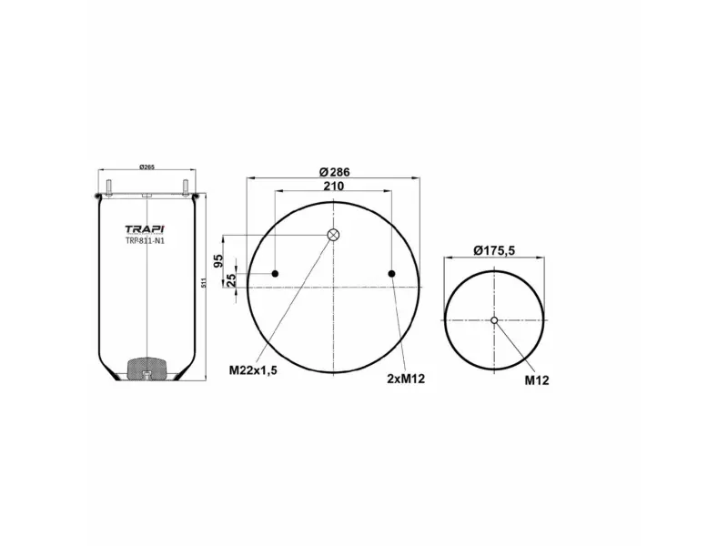 AIR SPRING WITHOUT PISTON