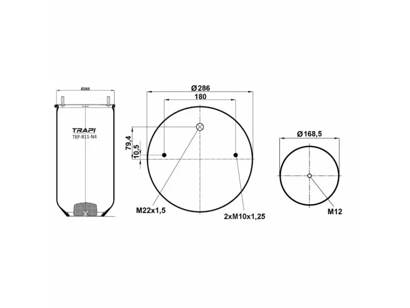 AIR SPRING WITHOUT PISTON