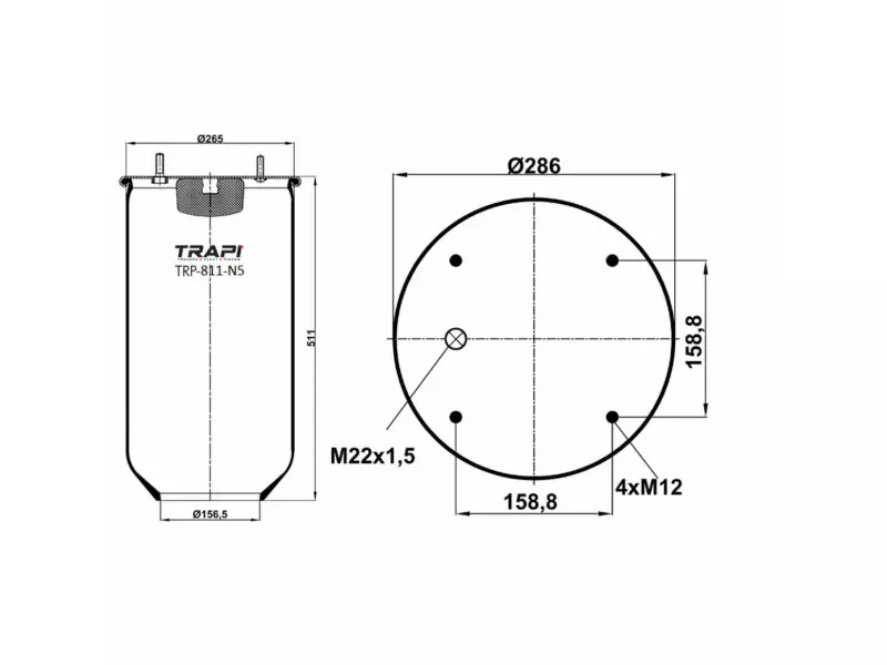 AIR SPRING WITHOUT PISTON