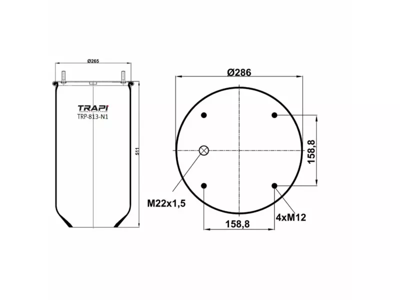 AIR SPRING WITHOUT PISTON