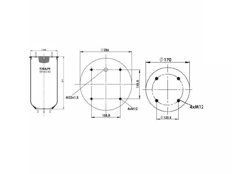 AIR SPRING WITHOUT PISTON