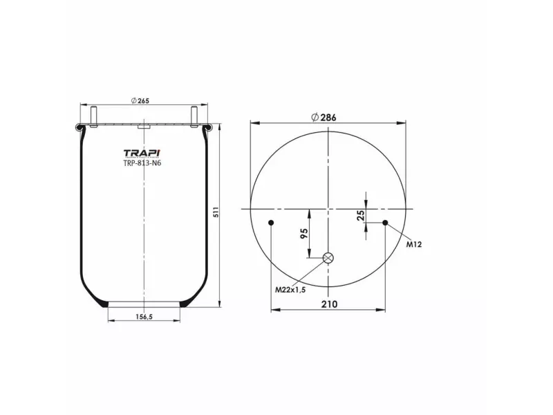 AIR SPRING WITHOUT PISTON