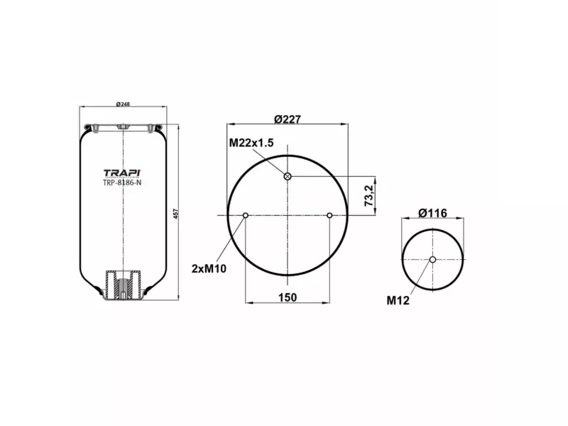 AIR SPRING WITHOUT PISTON