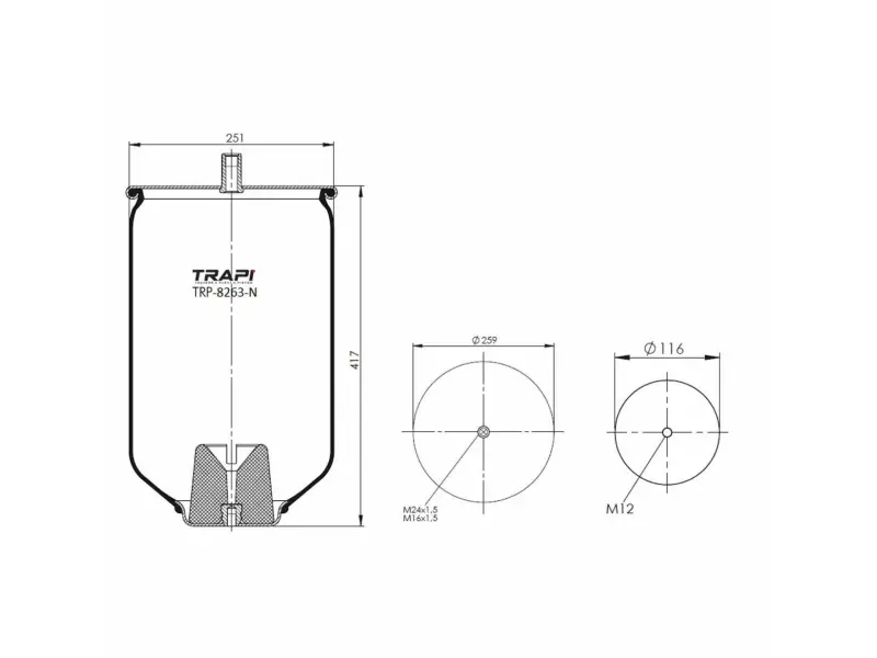 AIR SPRING WITHOUT PISTON