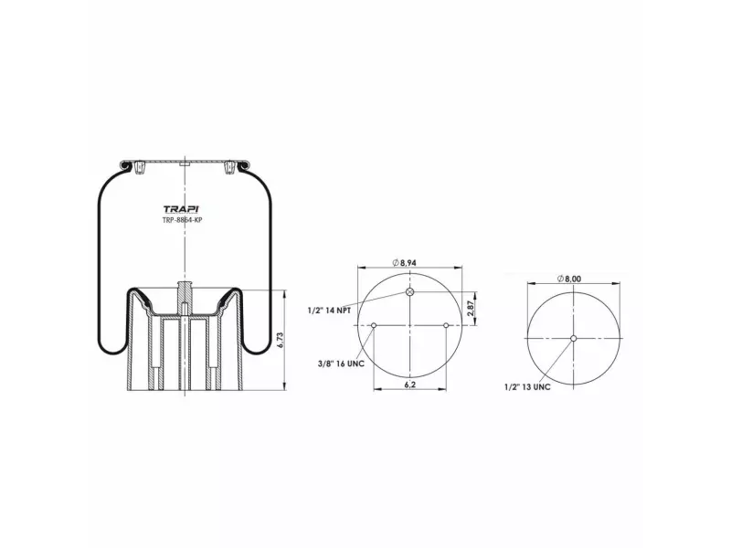 PLASTİK PİSTONLU KÖRÜK (AMERİKAN TİPİ)