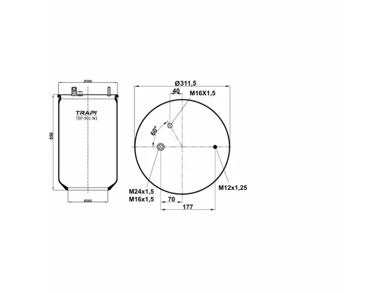 AIR SPRING WITHOUT PISTON