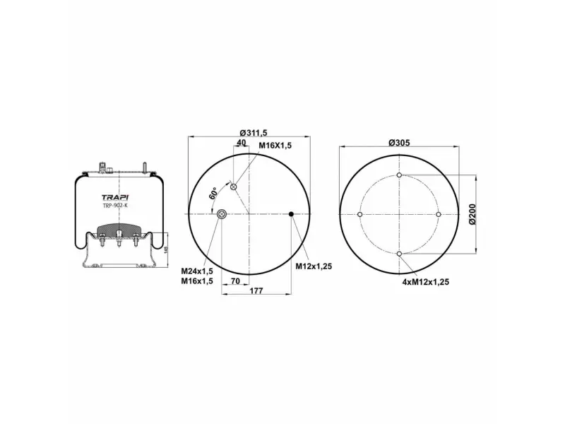 COMPLETE WITH METAL PISTON