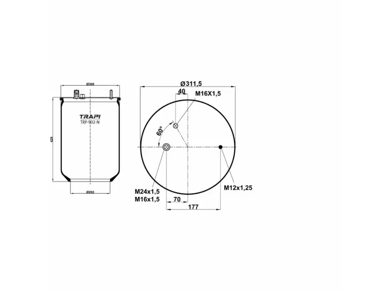 AIR SPRING WITHOUT PISTON