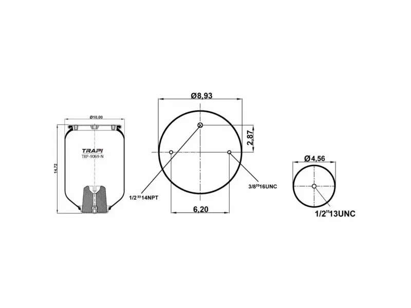 AIR SPRING WITHOUT PISTON (AMERICAN TYPE)