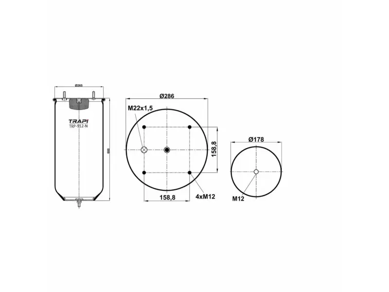 AIR SPRING WITHOUT PISTON