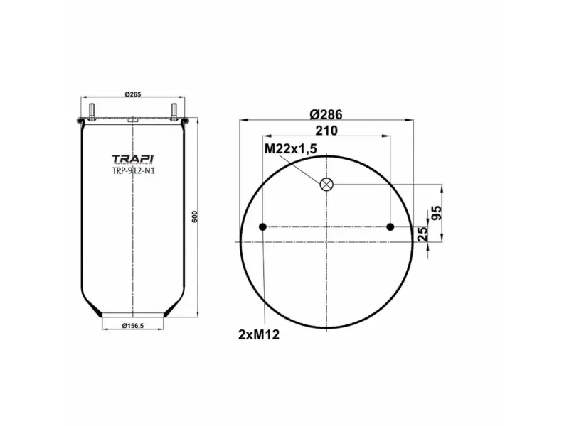 AIR SPRING WITHOUT PISTON