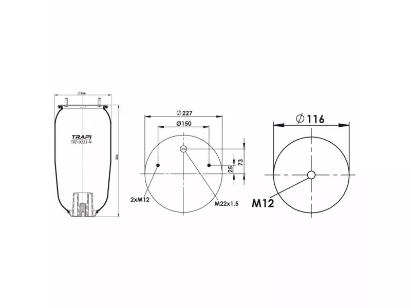 AIR SPRING WITHOUT PISTON