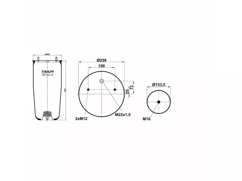 AIR SPRING WITHOUT PISTON