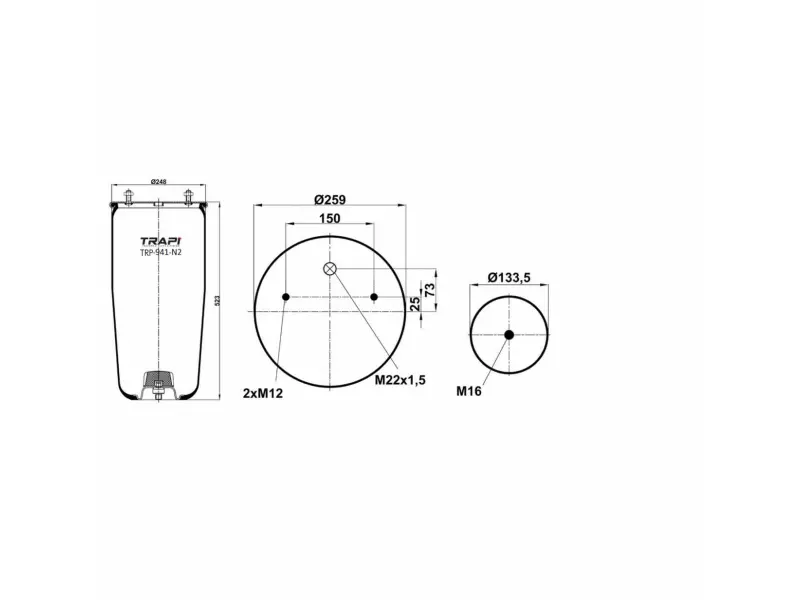 AIR SPRING WITHOUT PISTON