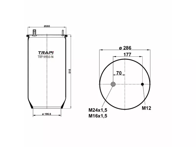 AIR SPRING WITHOUT PISTON